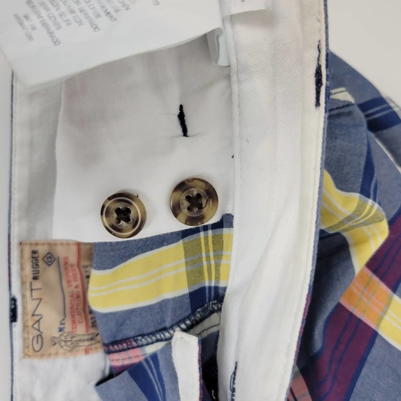 Gant Rugger‎ Multicolor Plaid Men's Shorts - Picture 4 of 8